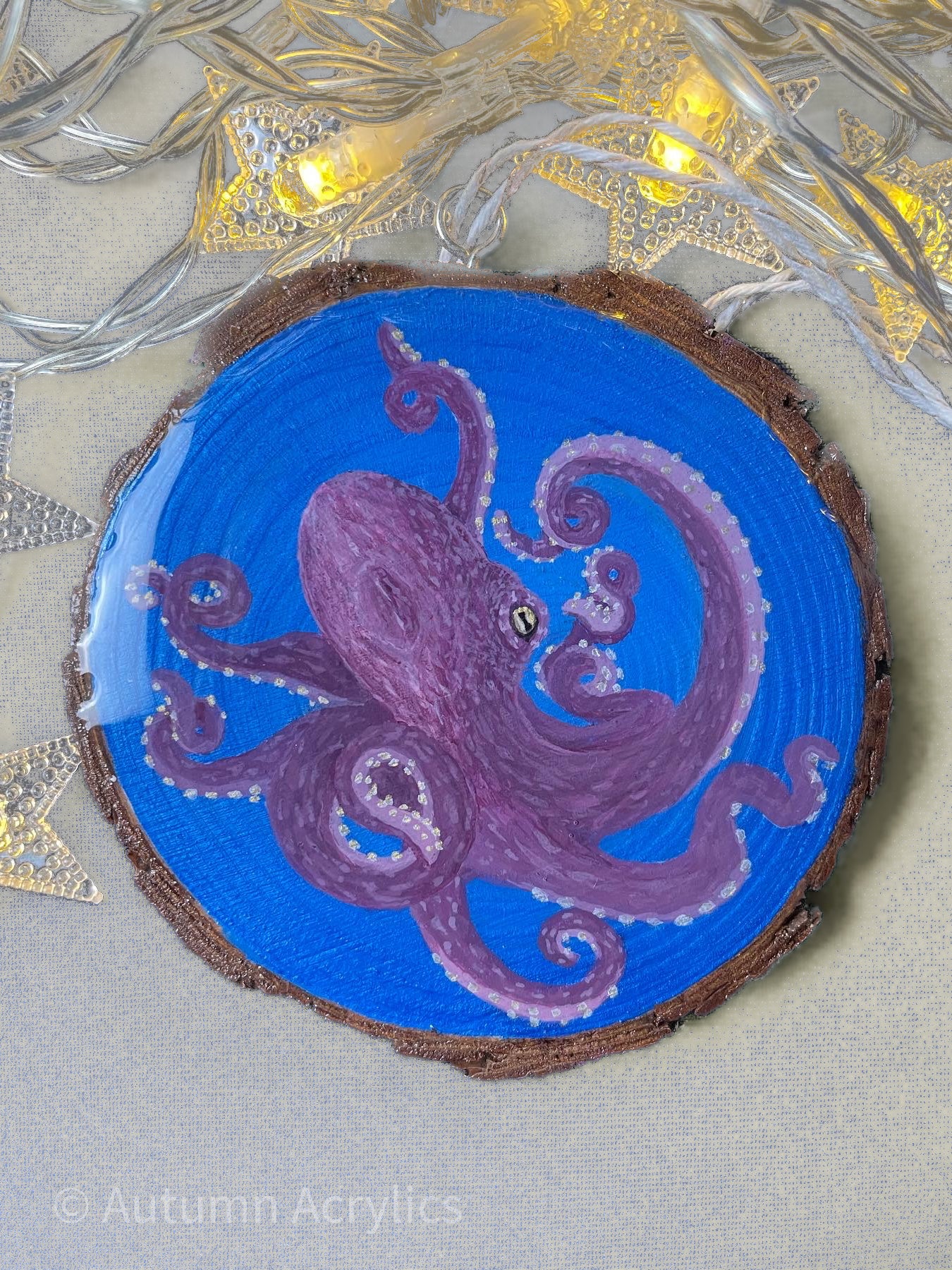 Octopus - Pendant (Painting)