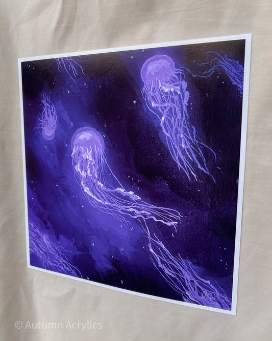 Purple Jellyfish Glow (Print)