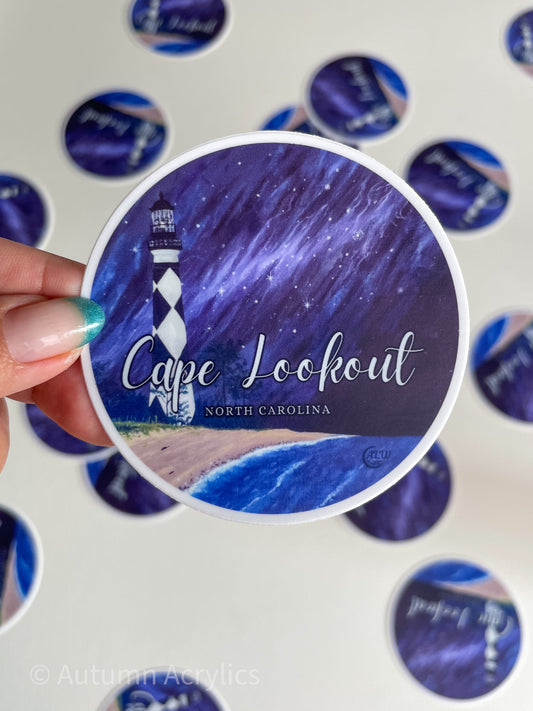Look out Look up - Cape Lookout (Sticker)