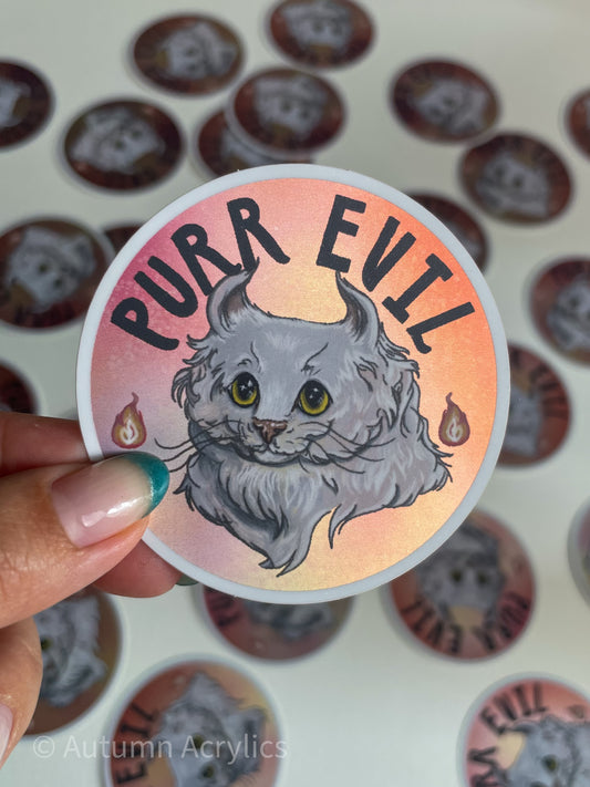 Purr Evil (Sticker)