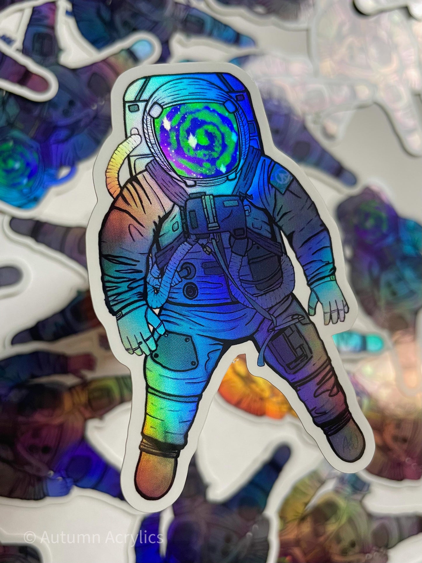 Stare Into Space - Astronaut - Holographic (Sticker)