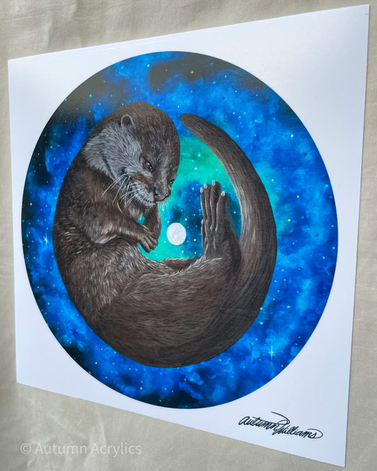 Aqua Space Noodle - Otter (Print)