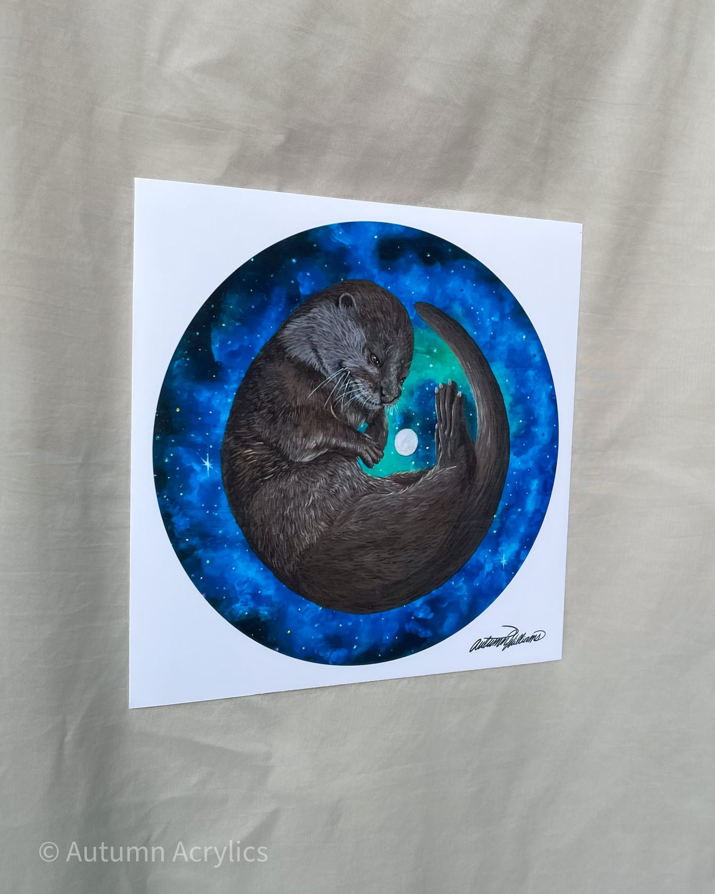 Aqua Space Noodle - Otter (Print)