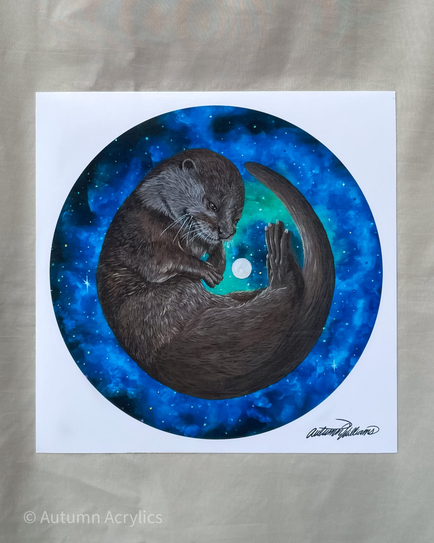 Aqua Space Noodle - Otter (Print)