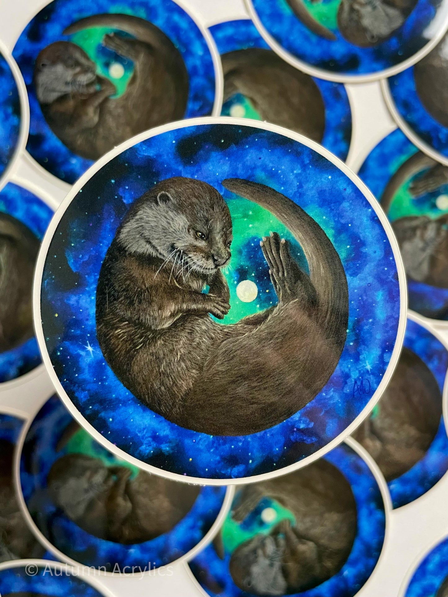 Aqua Space Noodle - Otter (Sticker)