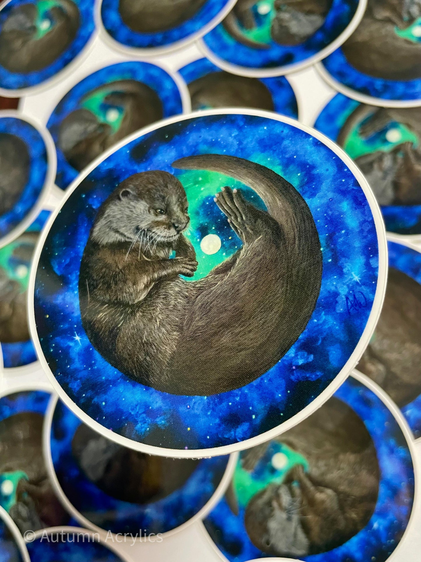 Aqua Space Noodle - Otter (Sticker)