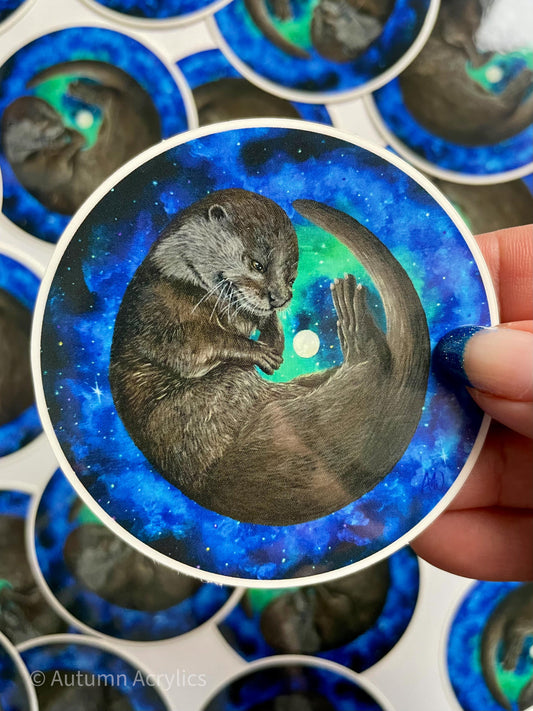Aqua Space Noodle - Otter (Sticker)