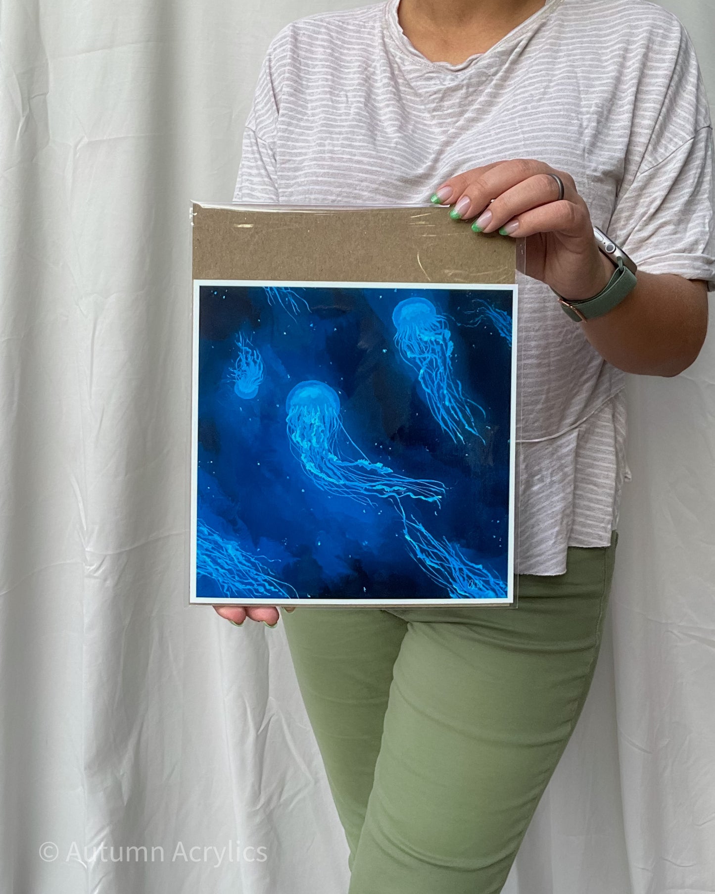 Blue Jellyfish Glow (Print)