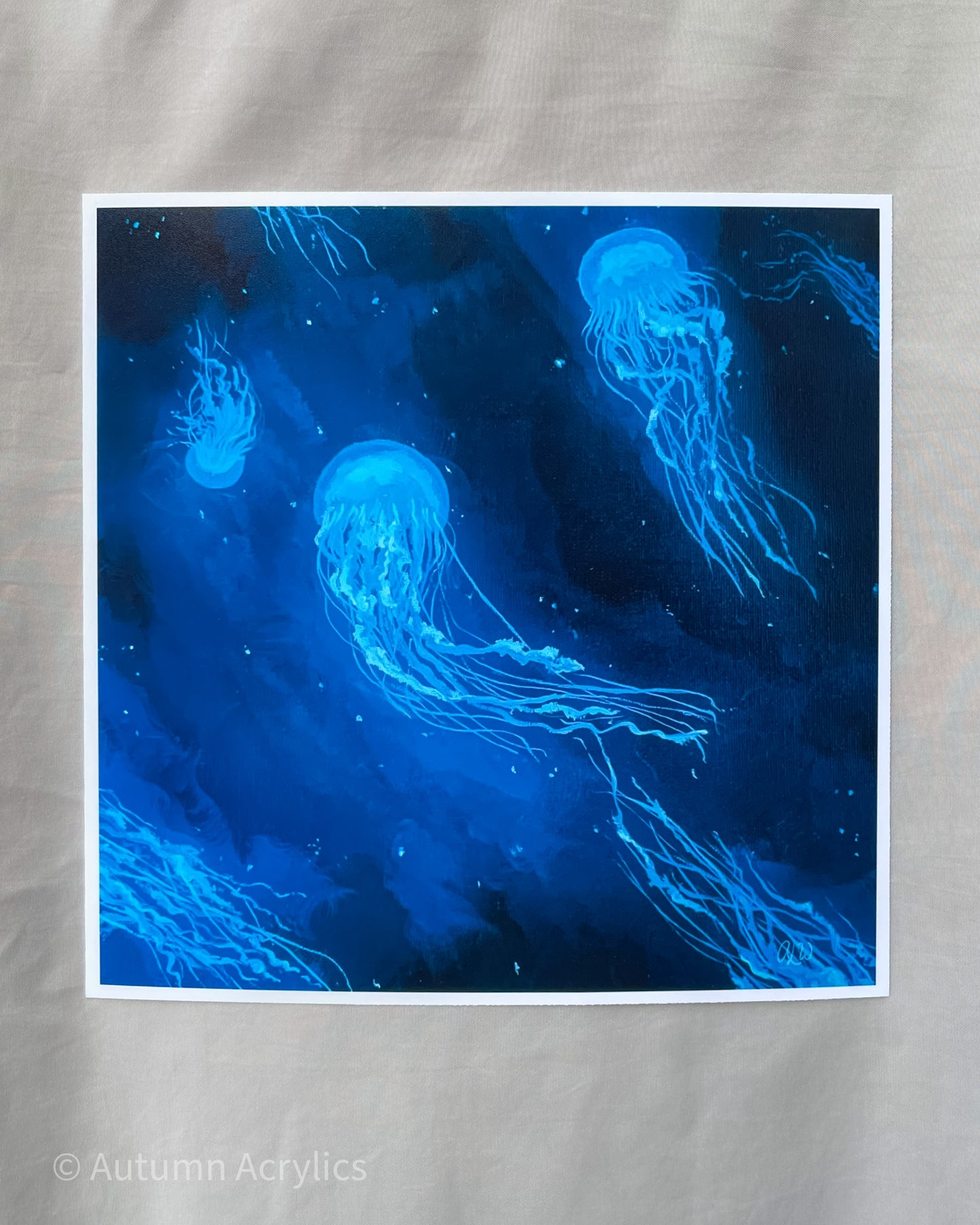 Blue Jellyfish Glow (Print)