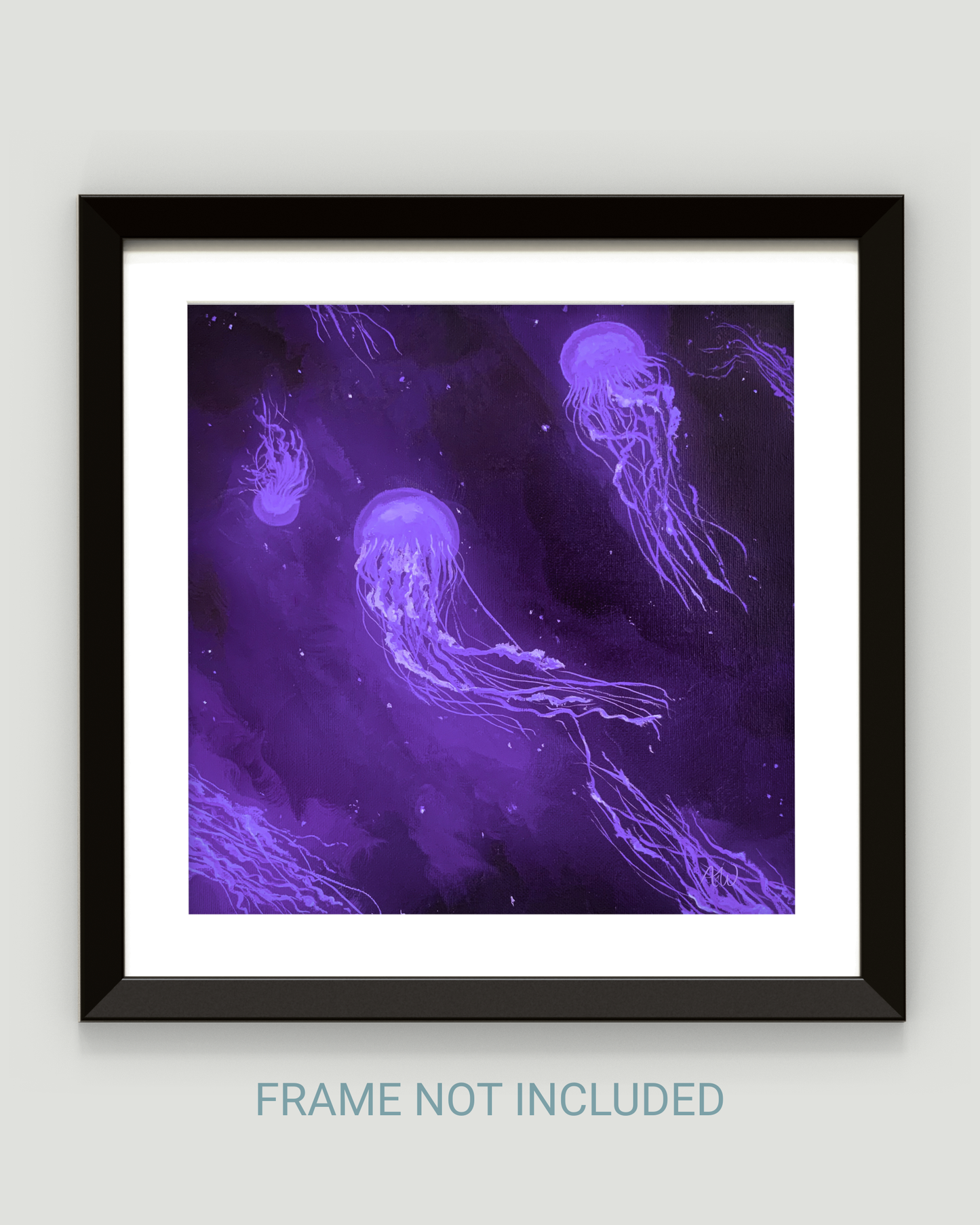 "Purple Jellyfish Glow" - Fine Art Print