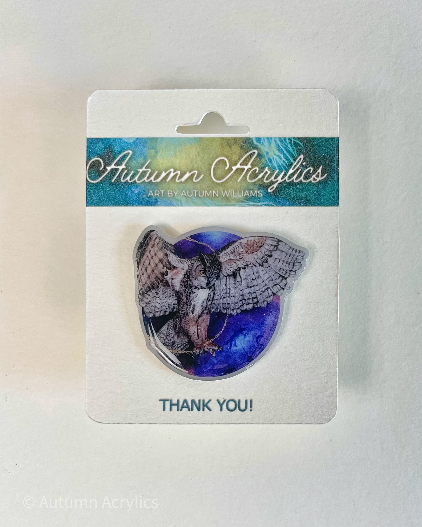 Time Flies - Owl (Pin)