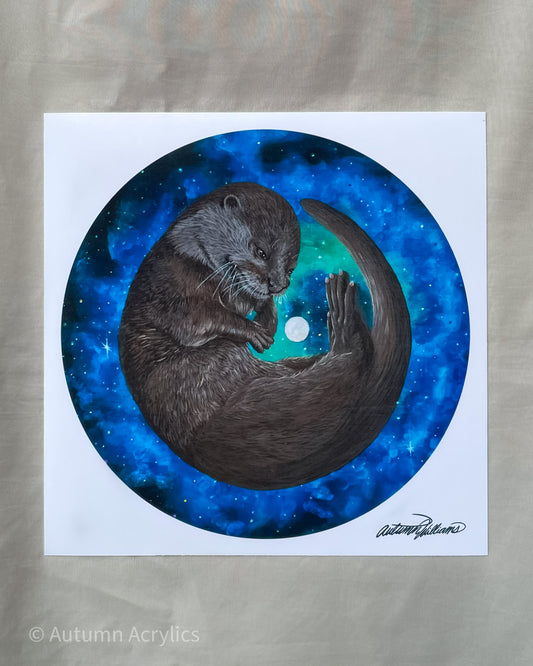 Aqua Space Noodle - Otter (Print)
