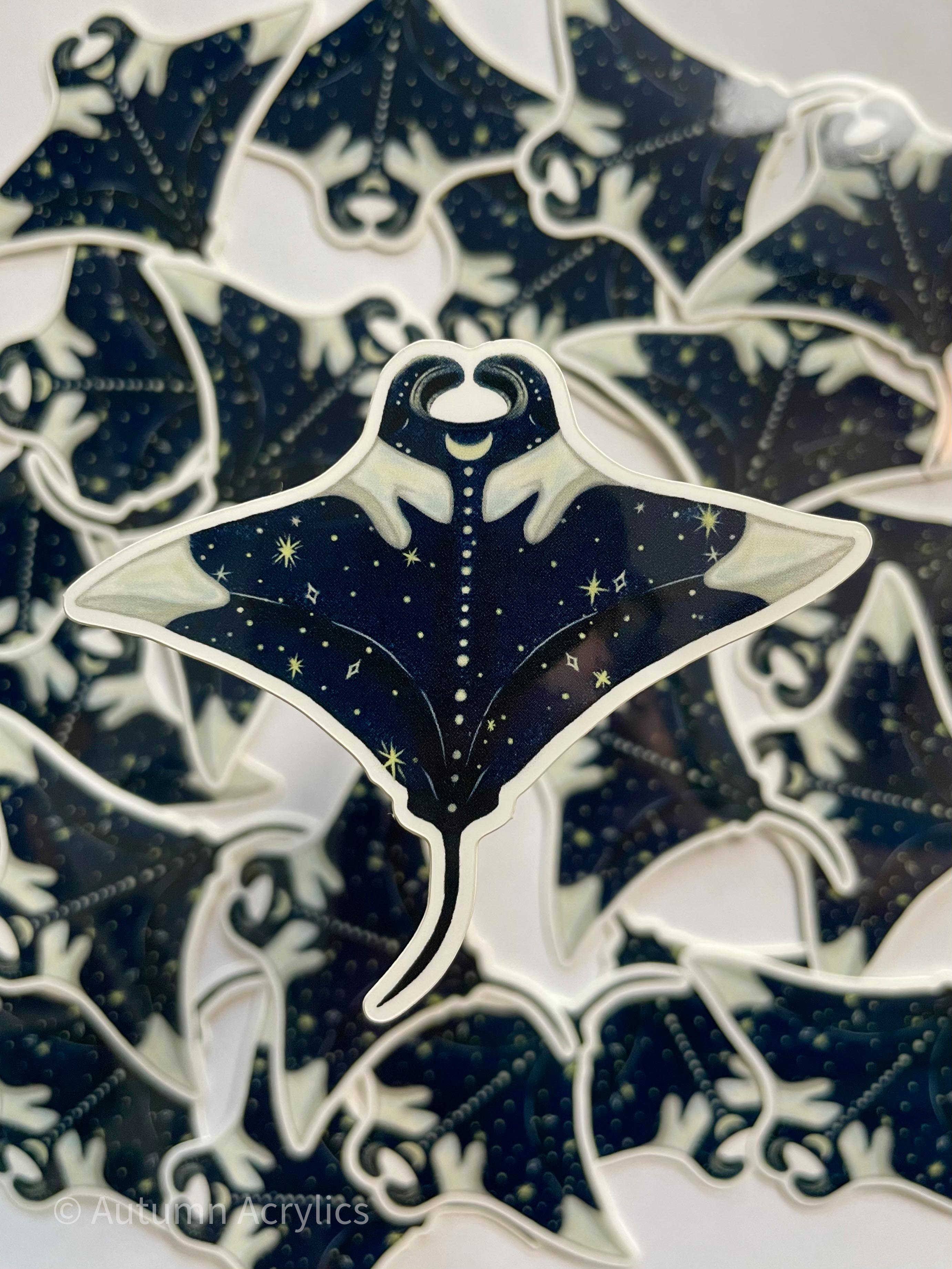 Manta Rays Image For Sticker Stellar Manta Ray (Sticker) – Autumn Acrylics