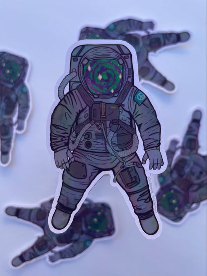 Stare into Space Astronaut Sticker